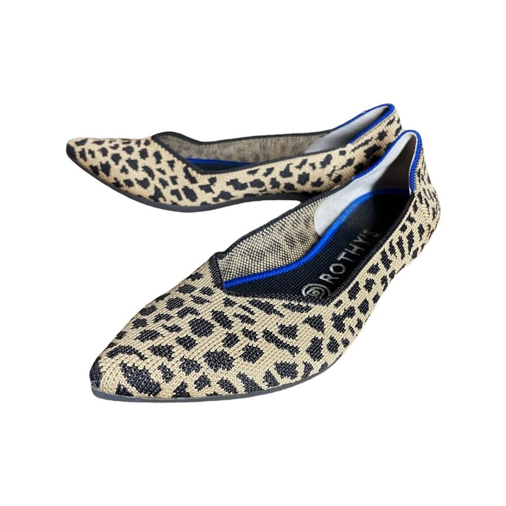 Rothy’s Leopard Print Retired The Point Flats - 7 - image 2